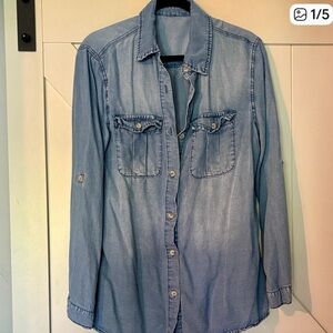 Blue Denim Button Down Shirt